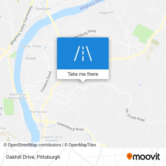 Mapa de Oakhill Drive