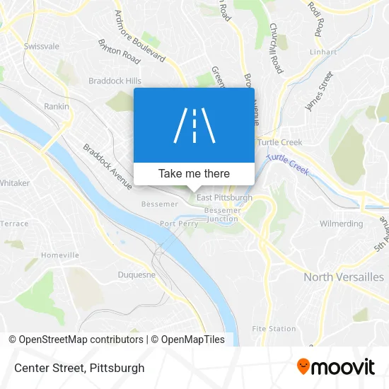 Center Street map