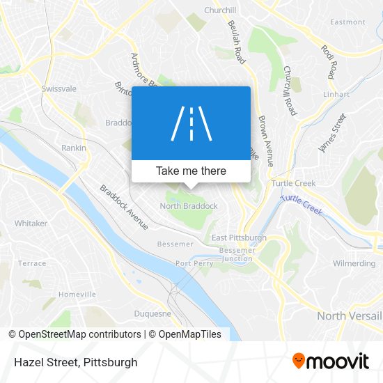 Mapa de Hazel Street