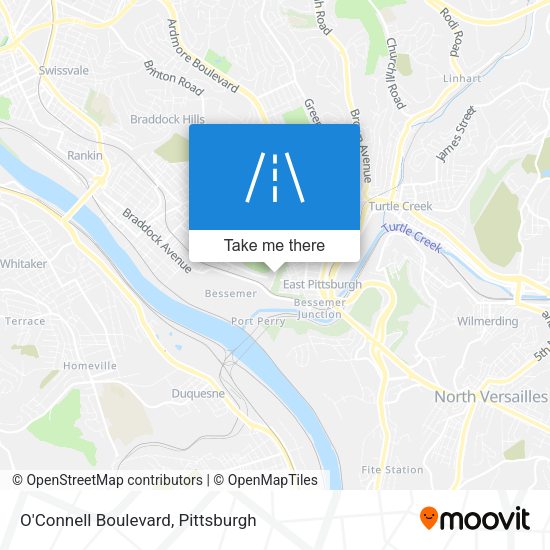 Mapa de O'Connell Boulevard