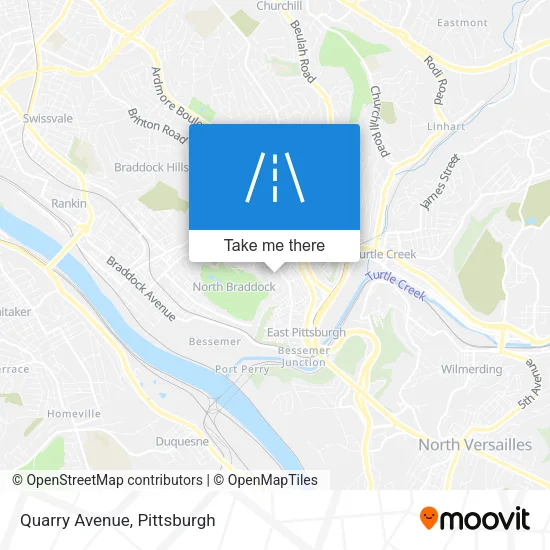 Quarry Avenue map