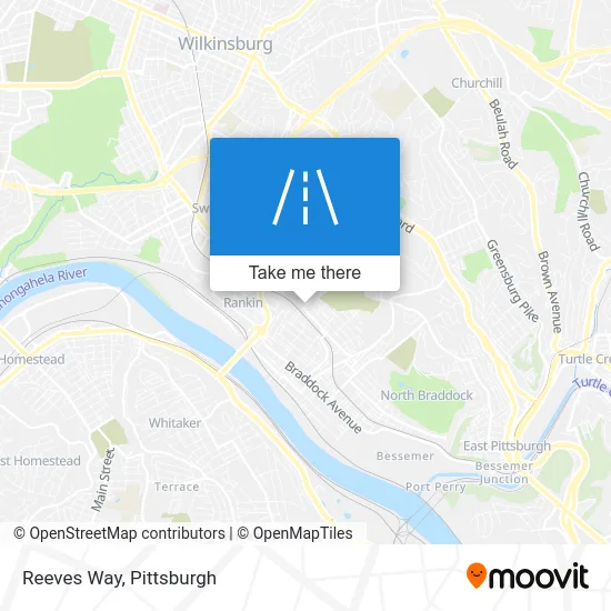 Reeves Way map