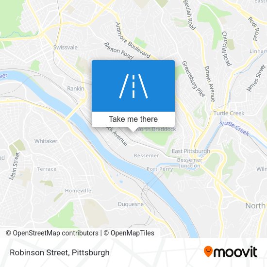 Mapa de Robinson Street