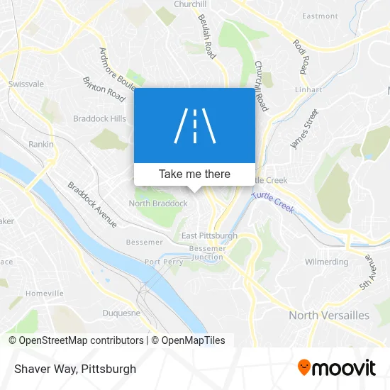 Shaver Way map