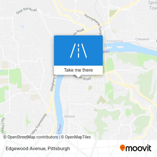 Edgewood Avenue map