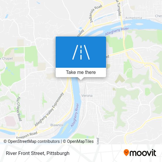 River Front Street map