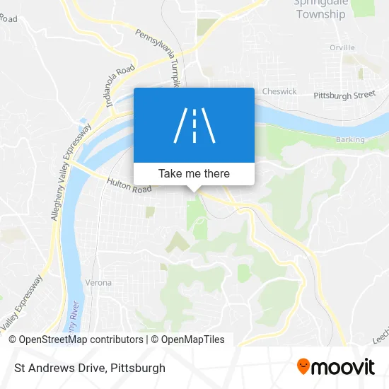 St Andrews Drive map