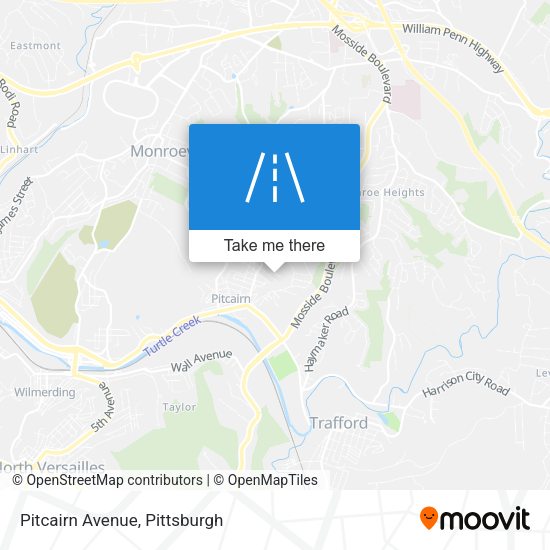 Mapa de Pitcairn Avenue