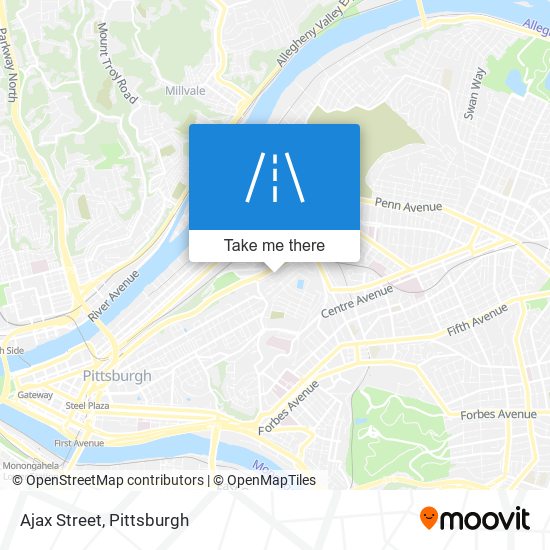 Ajax Street map