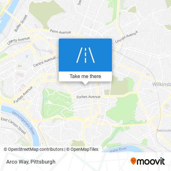 Arco Way map
