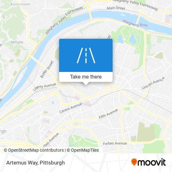 Artemus Way map