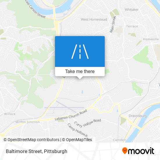 Mapa de Baltimore Street