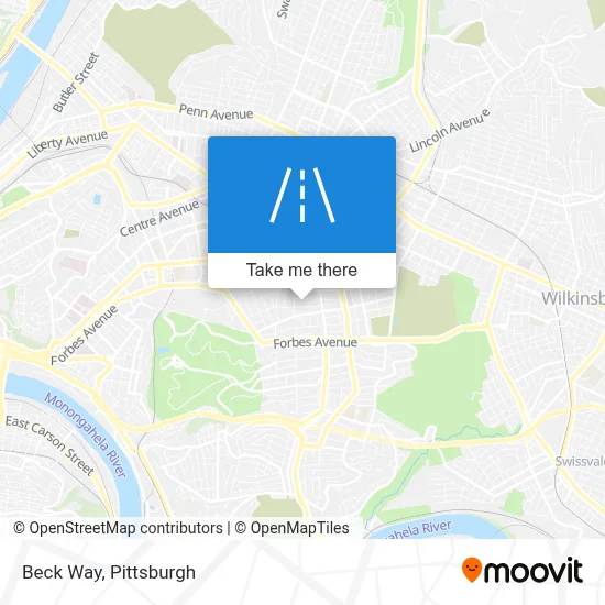 Beck Way map