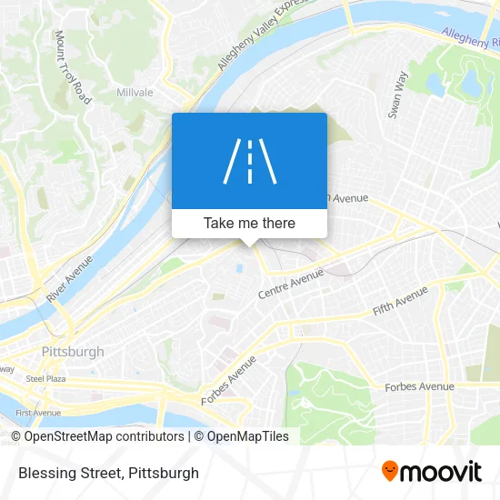Blessing Street map