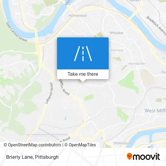 Brierly Lane map