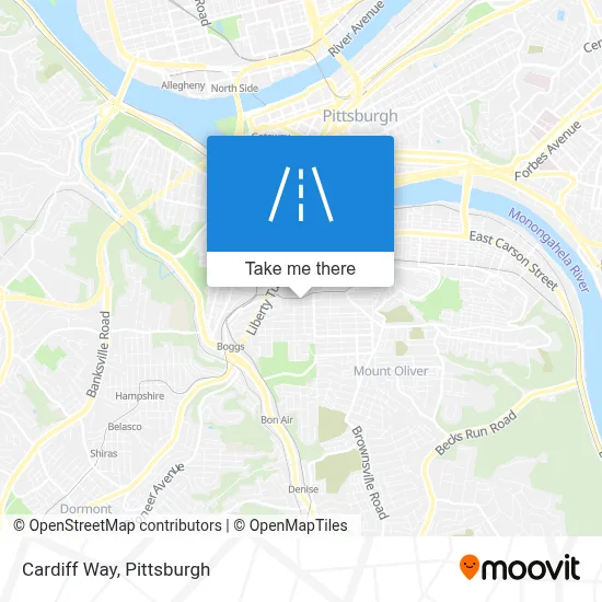 Cardiff Way map