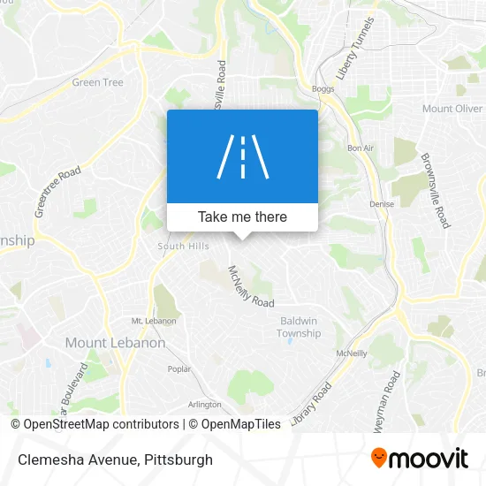 Mapa de Clemesha Avenue