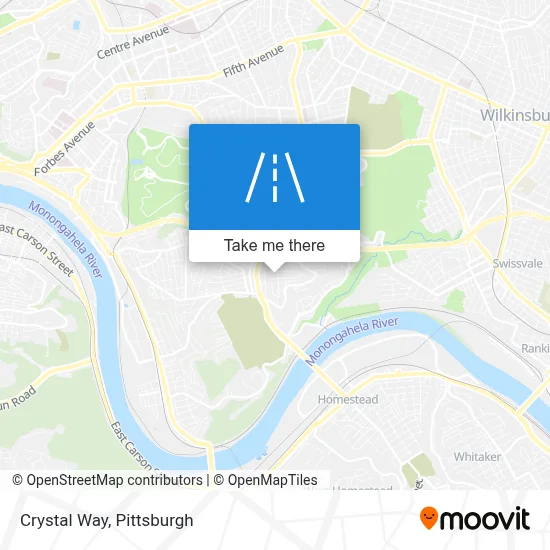 Crystal Way map