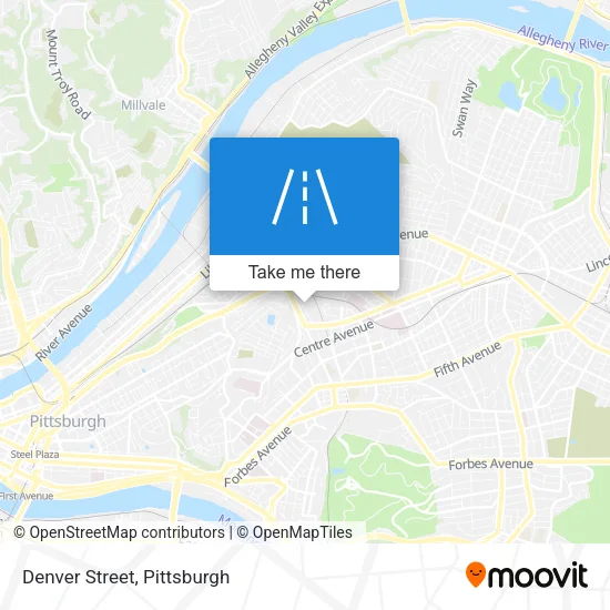 Denver Street map