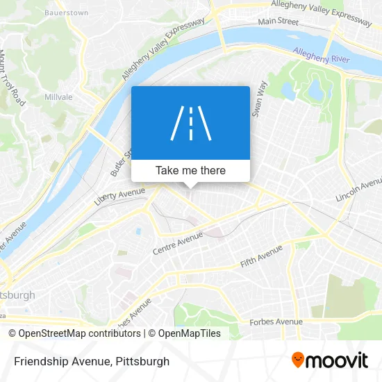 Friendship Avenue map