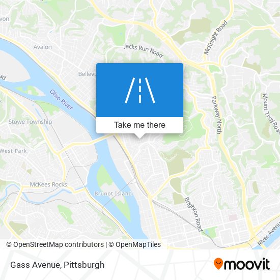 Gass Avenue map