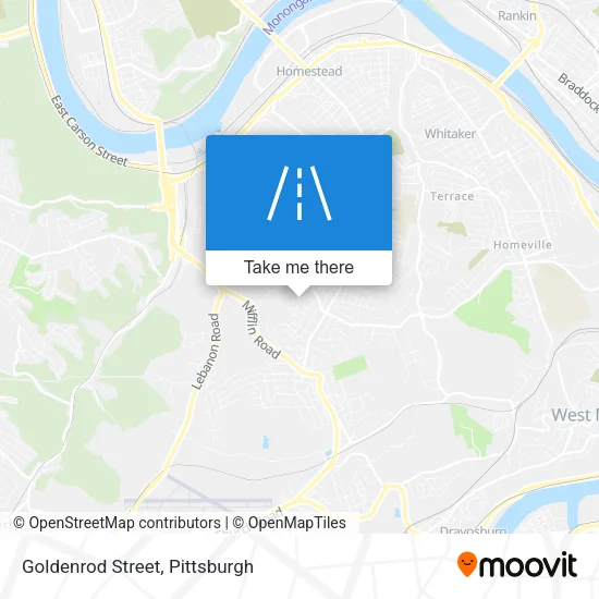 Goldenrod Street map