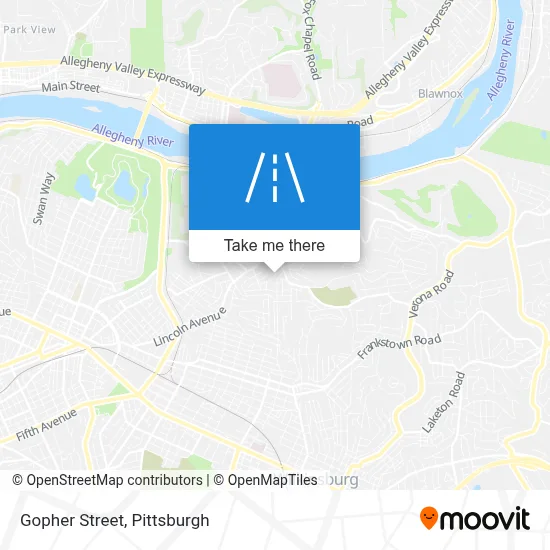Gopher Street map