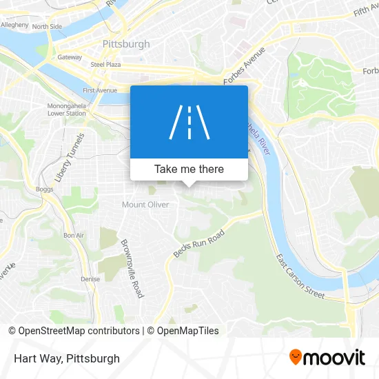 Hart Way map