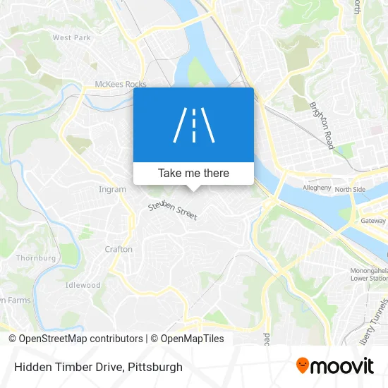 Hidden Timber Drive map