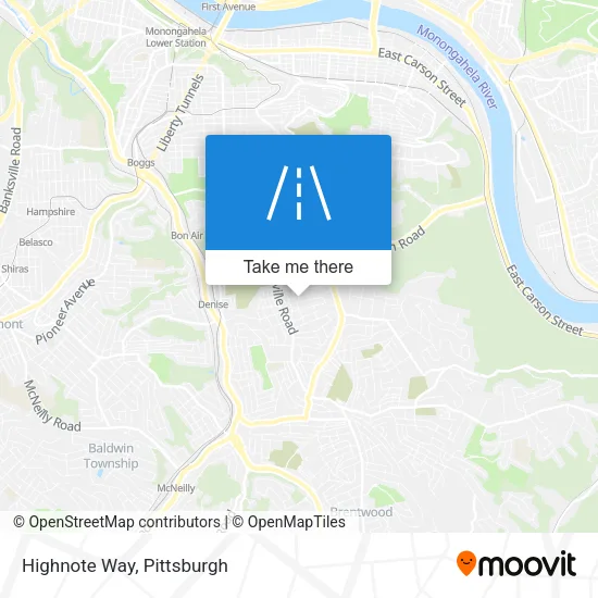 Highnote Way map