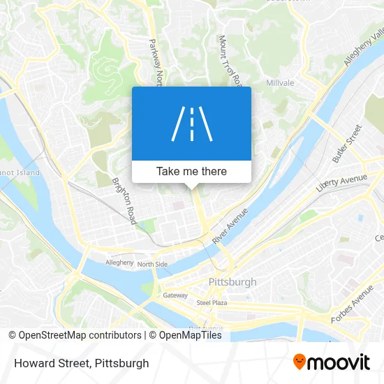 Howard Street map
