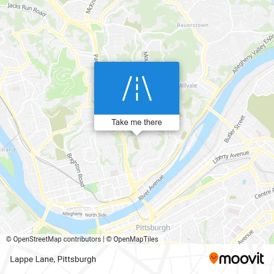 Lappe Lane map
