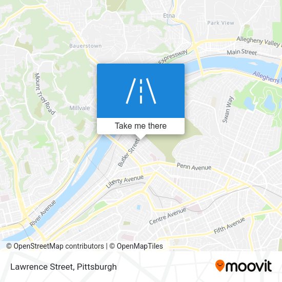 Mapa de Lawrence Street