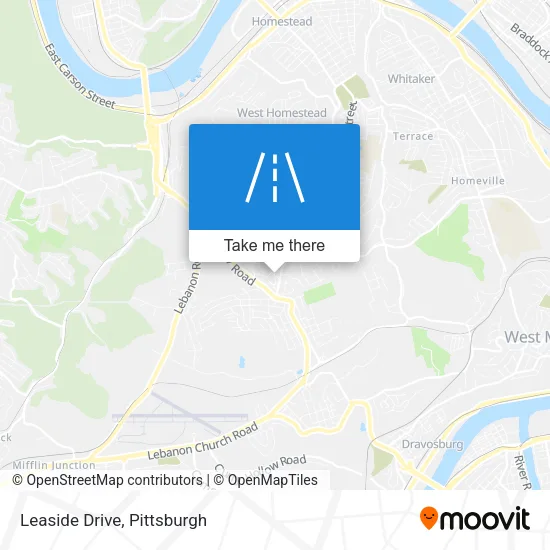 Leaside Drive map
