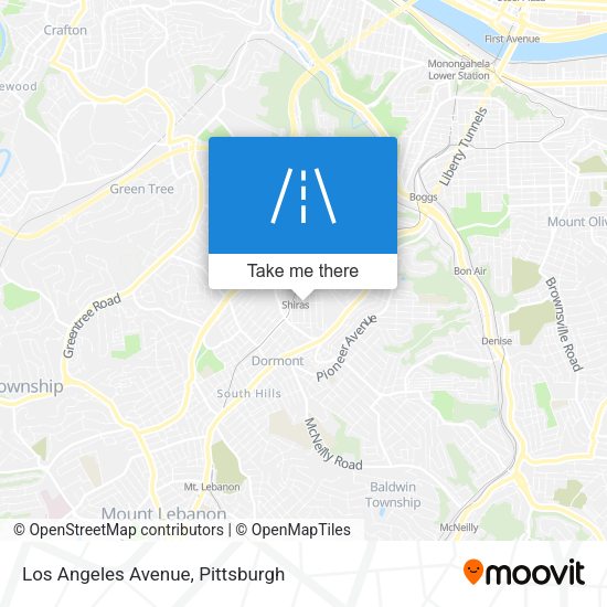Mapa de Los Angeles Avenue