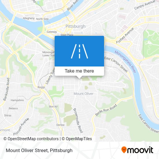 Mount Oliver Street map