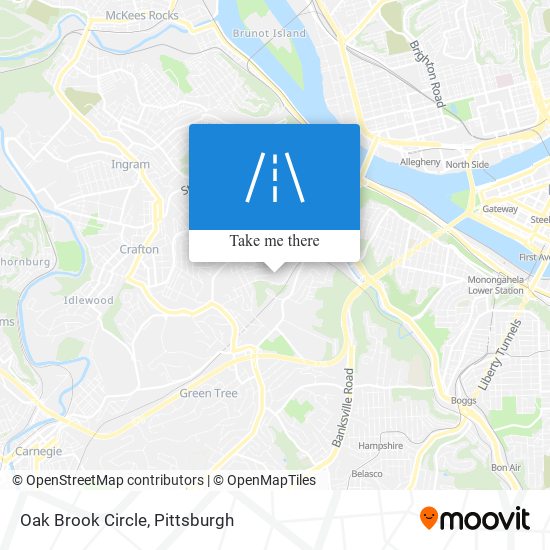 Oak Brook Circle map