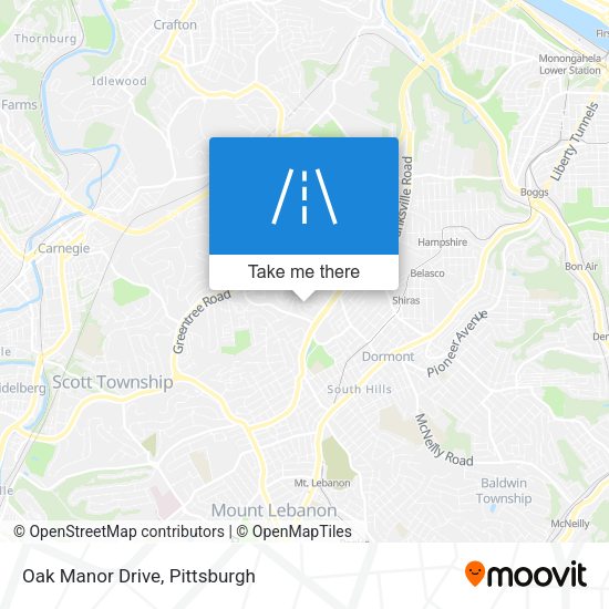 Oak Manor Drive map