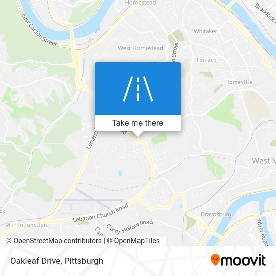 Oakleaf Drive map