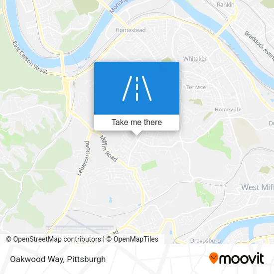 Oakwood Way map