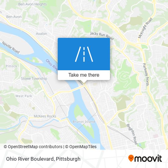 Mapa de Ohio River Boulevard