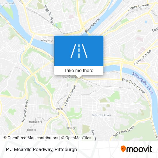 P J Mcardle Roadway map