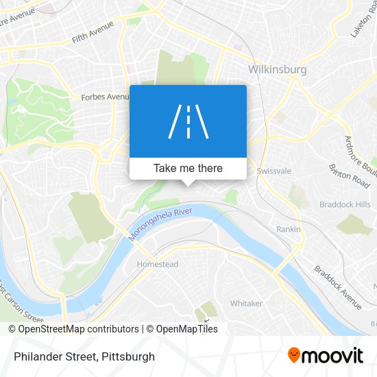 Mapa de Philander Street