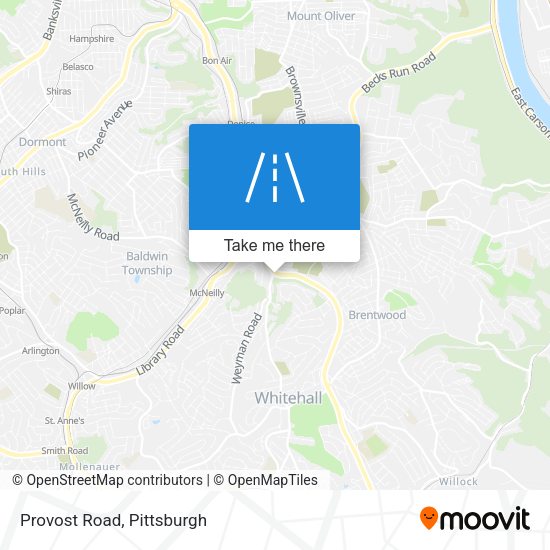 Mapa de Provost Road