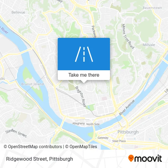 Ridgewood Street map