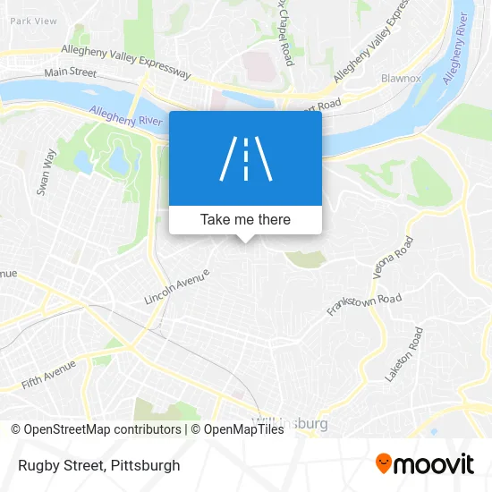 Rugby Street map