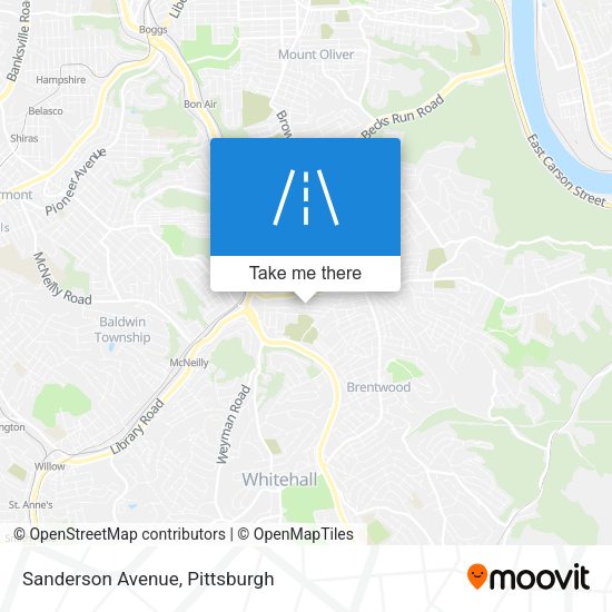 Sanderson Avenue map