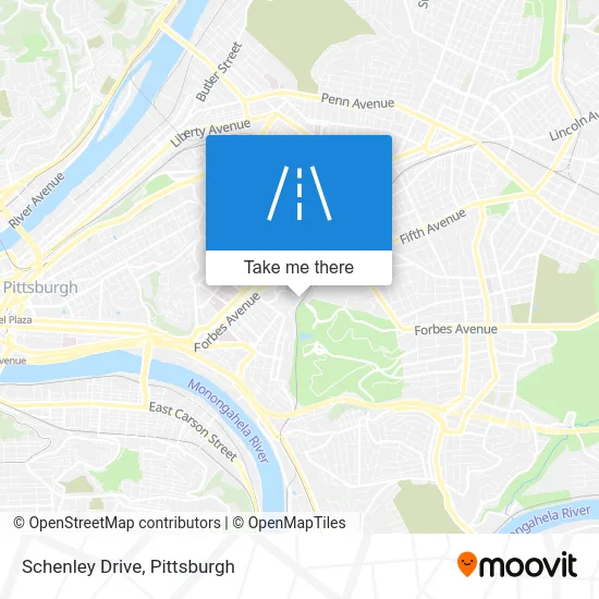Schenley Drive map