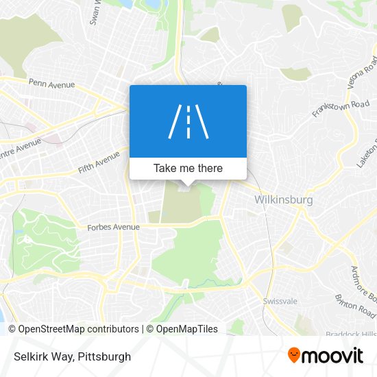 Mapa de Selkirk Way