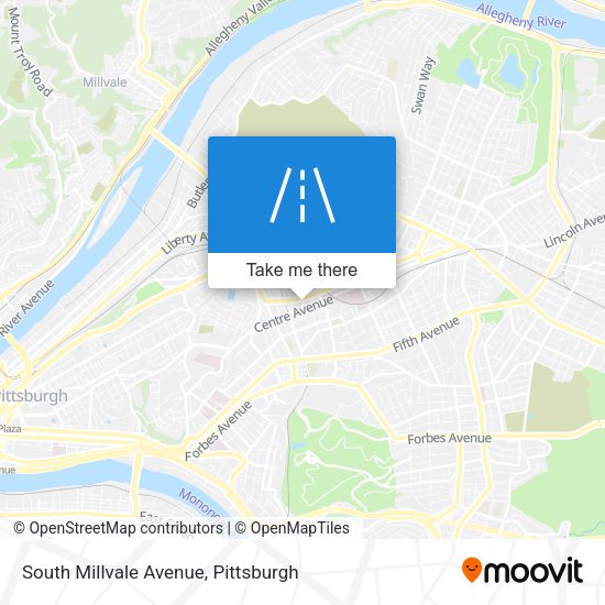 South Millvale Avenue map